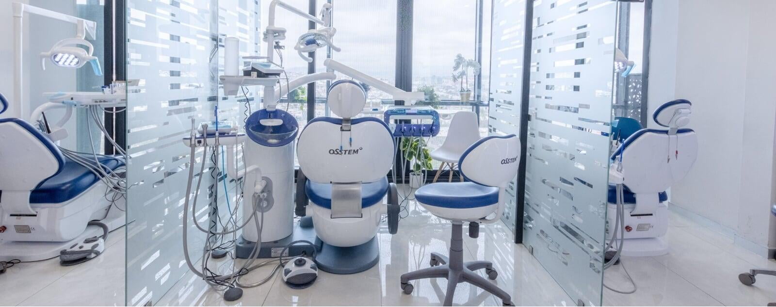 Modern dental chairs with a magnificent view